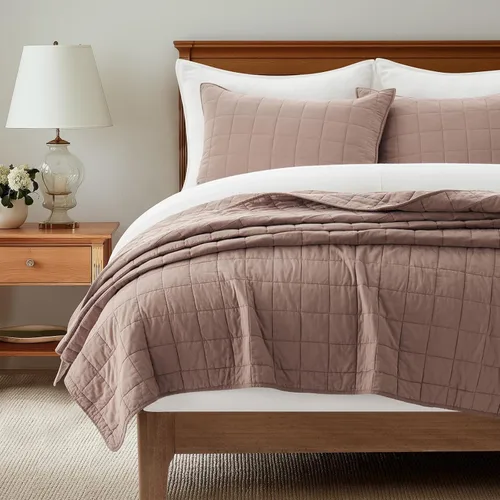 Vista 14 de EVERGRACEHOME - Juego de edredón de punto de caja 100% algodón, tamaño Queen, abedul Garment-Washed Softness, Lightweight All-Season Warmth, Cozy