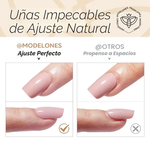 Vista 7 de Modelones Uñas postizas extra cortas a presión, color blanco lechoso A1-blanco lechoso