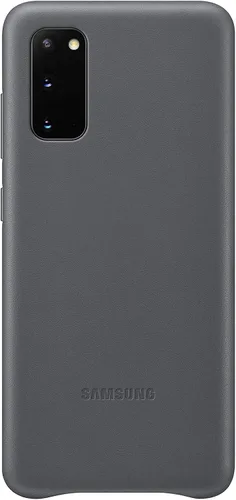 Vista 3 de Samsung Funda para Galaxy S20, cubierta trasera de cuero, color negro (versión de EE. UU. con garantía) (EF-VG980LBEGUS)