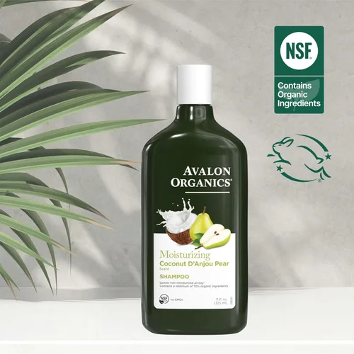 Vista 5 de Avalon Organics Champú de Coco y Pera Totalmente Natural, 11 Fl Oz