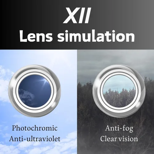 Vista 6 de XII WY Gafas de sol de seguridad para hombres y mujeres, gafas tácticas airsoft para tiro y deportes extremos ANSI Z87.1+ y clasificación CE