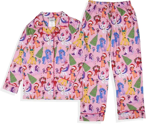 Vista 2 de INTIMO My Little Pony A New Generation Christmas - Conjunto de pijama para niña Sunny Starscout