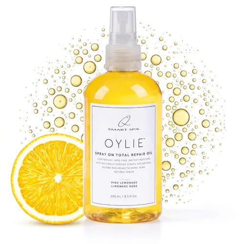 Vista 12 de QTICA Oylie Spray On Total Repair - Aceite corporal ligero en aerosol con jojoba natural y aceite de argán para una humedad instantánea, acabado