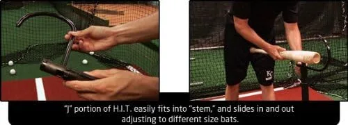 Vista 5 de Insider Bat - Manos interiores Entrenador de béisbol Softbol Entrenador de bateo Ayuda de entrenamiento Accesorio de camiseta de bateo - Fabricado