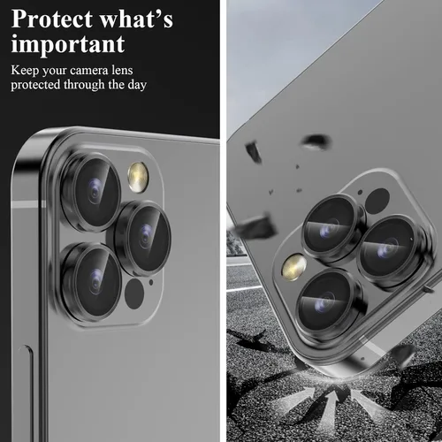 Vista 5 de YWXTW Protector de lente de cámara diseñado para iPhone 14 Pro Max, protector de lente de cámara para iPhone 14 Pro, protector de lente de cámara