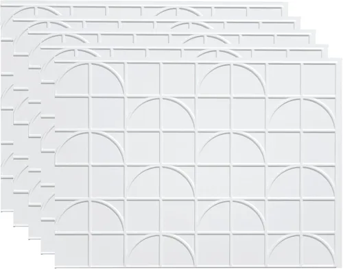 Vista 14 de FASÄDE Crescent - Panel decorativo de vinilo para salpicaduras en cachemira (paquete de 5)