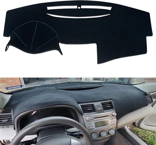 Vista 11 de Cubierta de tablero para accesorios Camry 2007 2008 2009 2010 2011 ajuste personalizado para tablero (beige)