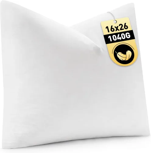 Vista 18 de MIULEE - Relleno de almohada de 12x16 pulgadas con plumas y plumón, almohada esponjosa y cómoda con tela de algodón para cama, sofá y sillón