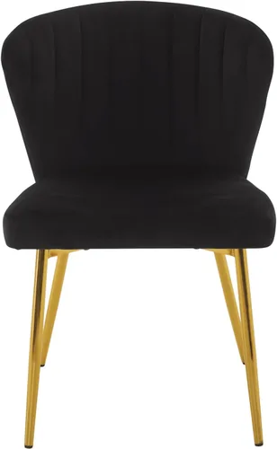 Vista 7 de ANOUR Juego de 2 sillas de comedor, modernas sillas de cocina de terciopelo, sillas laterales tapizadas con patas de metal dorado para comedor, sala