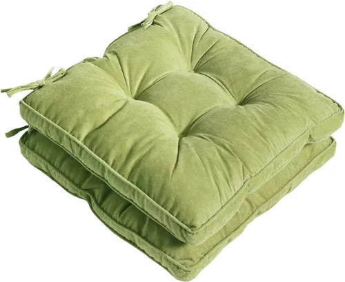 Vista 10 de Tiita Cojines para sillas de patio, cojines cuadrados de 18 x 18 pulgadas, para sillas de comedor y cocina al aire libre, juego de 2