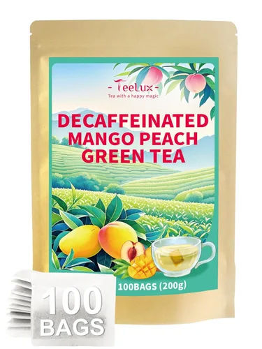 Vista 21 de TeeLux Bolsas de té verde menta, té verde con menta, menta verde y citronela, con cafeína, 100% real y natural, 100