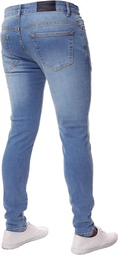 Vista 2 de ENZO - Pantalones vaqueros para hombre, diseño de mezclilla