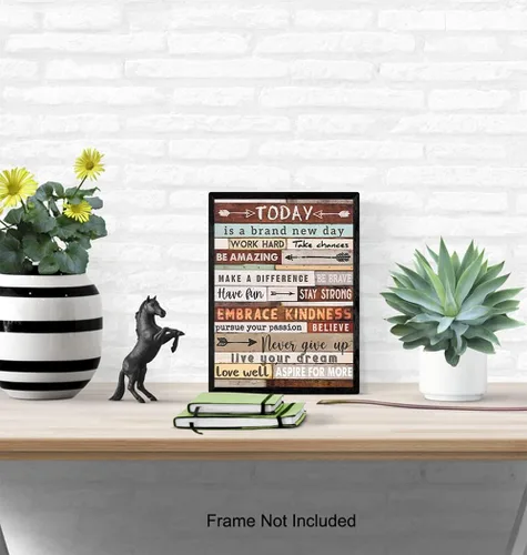 Vista 5 de Letrero motivacional para pared, impresión fotográfica de 8 x 10 con frases inspiradoras, citas, frases, regalo único y genial para hombres