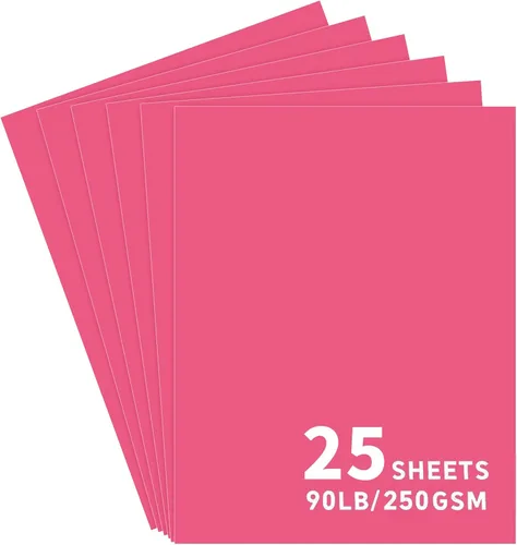 Vista 17 de 25 hojas de papel de cartulina negra, cartulina de 8.5 x 11 para Cricut.