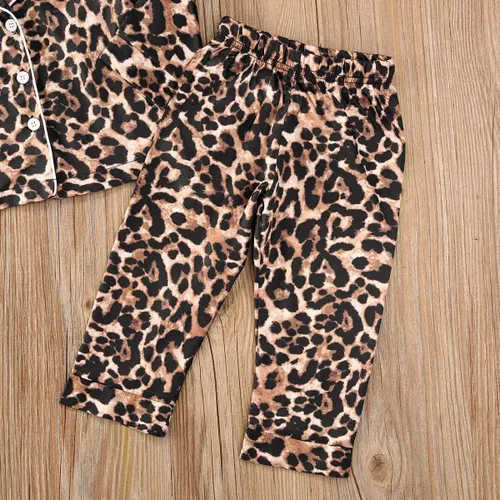 Vista 54 de Conjunto de pijama de manga larga con botones para niña pequeña, conjunto de ropa de dormir