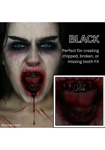 Vista 2 de Maquillaje para Disfraz Black Tooth FX Multicolor