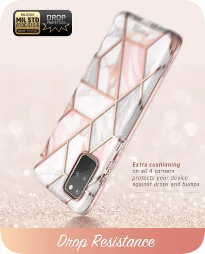 Vista 4 de i-Blason Serie Cosmo - Funda para Samsung Galaxy S20+ Plus 5G (versión 2020), elegante funda protectora con purpurina sin protector de pantalla