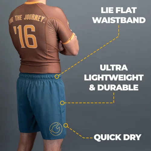 Vista 5 de Gold BJJ Airflex - Pantalones cortos de Jiu Jitsu - Combate corto para No Gi, Wrestling, MMA y boxeo