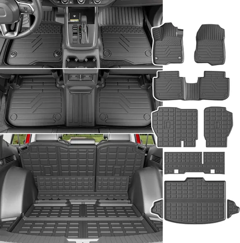 Vista 12 de powoq - Alfombrilla para maletero compatible con Honda CRV 2012-2016, revestimiento para cajuela TPE, alfombrilla de carga de repuesto para Honda