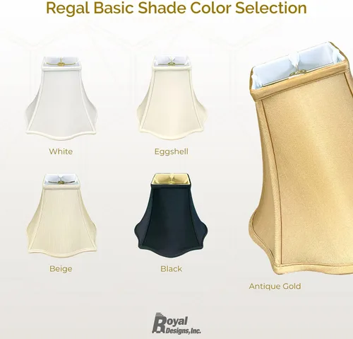 Vista 5 de Royal Designs, Inc. BS-702-14AGL - Pantalla de campana cuadrada exterior con parte inferior acampanada, color dorado antiguo, 6 x 14 x 11 pulgadas