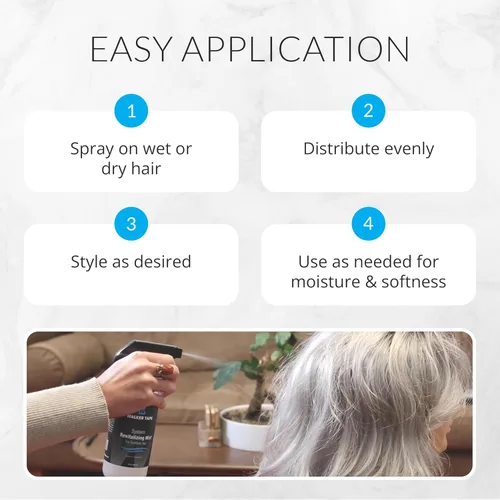 Vista 4 de Walker Tape System Revitalizing Mist Spray de 12 onzas líquidas para sistemas de cabello sintético, cuidado de la peluca, soporte desenredante
