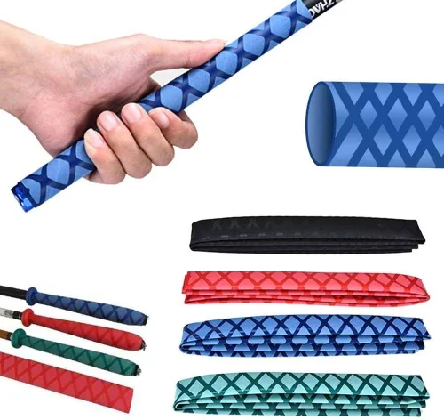 Vista 8 de Longitud: 3.3 ft/39.37 pulgadas, tubo de envoltura térmica, tubo de bádminton, manga de raqueta, mango de raqueta, cinturón de agarre para caña