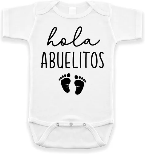 Vista 7 de ¡Hola, Abuelitos! Anuncio de Embarazo Bodysuit Infantil para Abuelos Regalo para Abuelo y Abuela