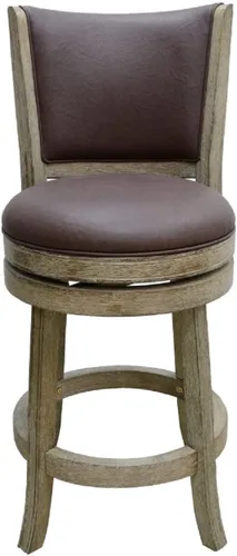 Vista 12 de Boraam Augusta - Silla alta giratoria de altura Cepillo de alambre de madera flotante y avena