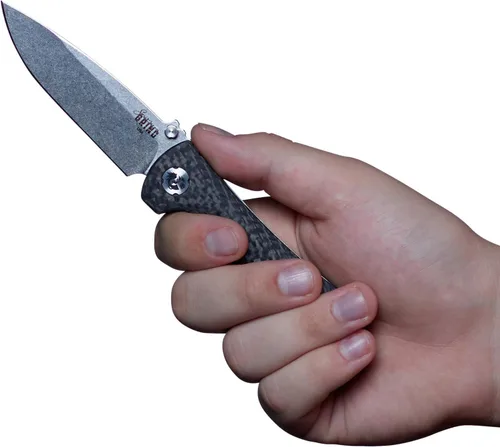 Vista 3 de Southern Grind Cuchillo plegable Spider Monkey Drop Point con mango de fibra de carbono