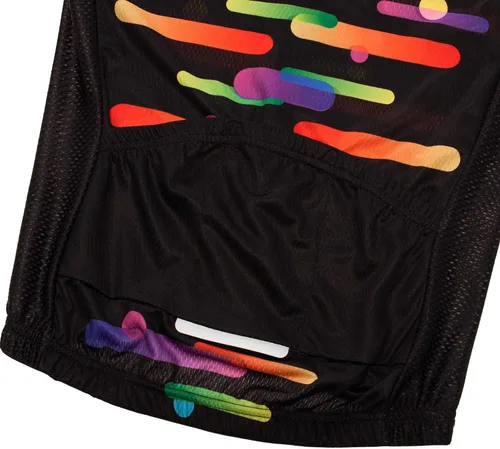 Vista 86 de Camiseta de ciclismo para mujer, manga corta y pantalones cortos de ciclismo acolchados para verano
