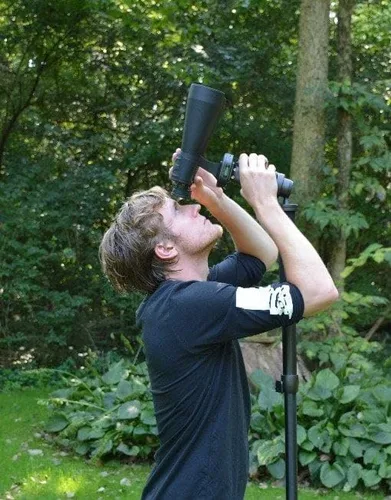 Vista 4 de Oberwerk Adaptador L de servicio pesado: trípode binocular y adaptador monopie/binocular pesado, cámara y soporte de alcance/versátil, estable