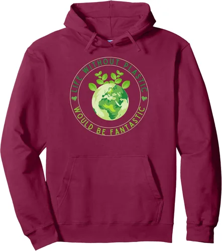 Vista 9 de Life Without Plastic Ecology Planet Original Vegan Gift Pullover Hoodie