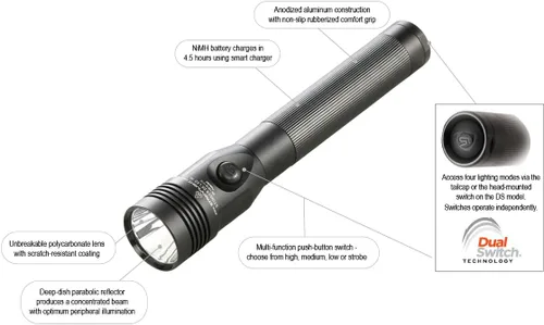 Vista 6 de Streamlight 75455 Stinger DS HL - Linterna de 800 lúmenes con cargador, color negro