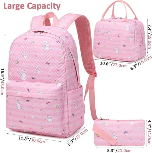Vista 2 de Meisohua Mochila para niñas y escuelas primarias, mochila escolar para niños, bolsas escolares ligeras para niñas y niños