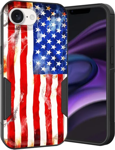 Vista 285 de Funda para iPhone Air, doble capa híbrida resistente resistente a prueba de golpes de policarbonato duro + funda protectora de silicona suave