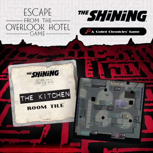 Vista 8 de USAOPOLY El resplandeciente escape de The Overlook Hotel Un juego de crónicas codificadas