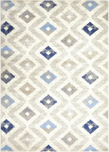 Vista 8 de Home Dynamix Melrose Maritza - Alfombra de pasillo, 2 x 7 pies, azul/marfil