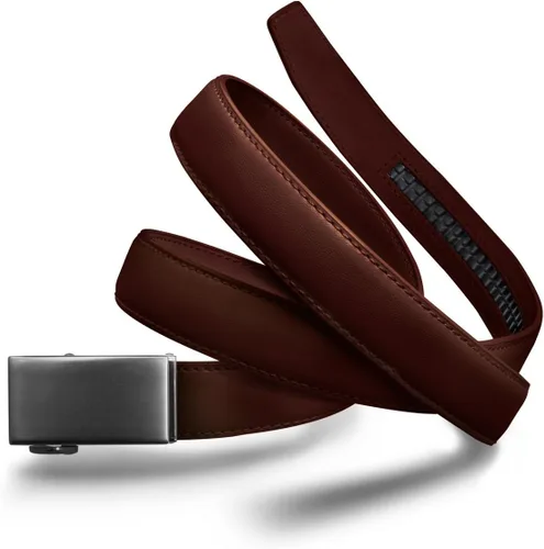 Vista 75 de Mission Belt Cinturón de trinquete de cuero para mujer, colección de cuero de 1.181 in oro/cuero negro