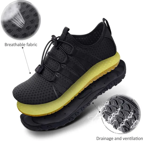 Vista 3 de SEEKWAY - Zapatos acuáticos para hombre y mujer, secado rápido, para playa, natación, río, piscina, lago, senderismo, kayak, surfing