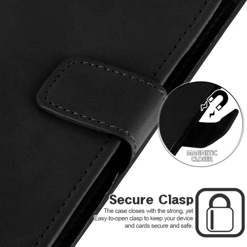 Vista 6 de GOOSPERY Blue Moon Wallet para Apple iPhone 11 Pro Max Case (2019) Funda de cuero con tapa (Negro)
