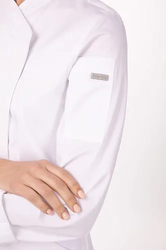 Vista 6 de Chef Works Marrakesh V-Series - Abrigo de chef para mujer