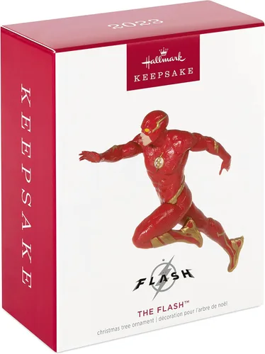 Vista 3 de Hallmark Keepsake Adorno navideño 2023, Ornamento de DC The Flash, Regalos de superhéroes