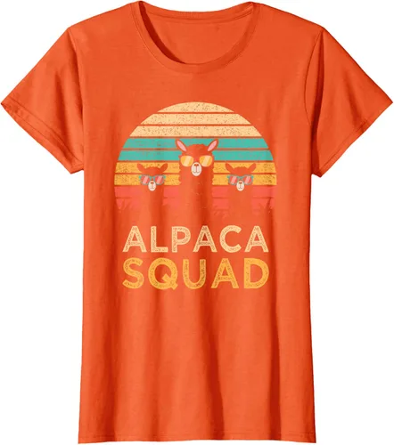 Vista 60 de Divertidas gafas de sol de escuadrón de alpaca Cool Alpacas Vintage Gift T-Shirt, Negro, S