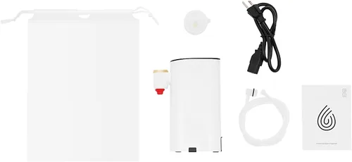 Vista 7 de Dispensador de agua caliente instantáneo, mini dispensador de agua caliente portátil de escritorio para viajes, máquina de agua mineral embotellada