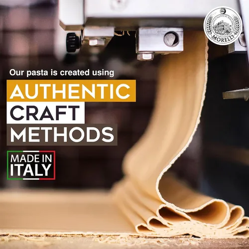 Vista 4 de Morelli Bucatini - Pasta italiana orgánica de primera calidad de Italia - Marca de pasta gourmet artesanal y familiar - Pasta de sémola de trigo