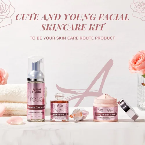 Vista 8 de ANAI RUI Purify, juego de regalo hidratante para el cuidado de la piel, regalo de vacaciones para mujeres, kit de cuidado de la piel facial