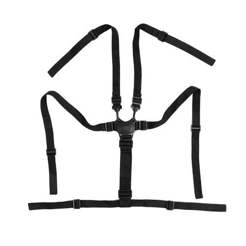 Vista 6 de Cinturón de arnés de 5 puntos para cochecito de bebé, cinturón de seguridad ajustable para asiento de bebé, cinturón de seguridad para cochecito