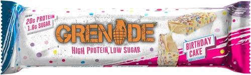 Vista 5 de Barrita de proteínas Carb Killa de Grenade, alto contenido en proteínas y bajas en azúcar, 12 x 60 g - Pastel de cumpleaños