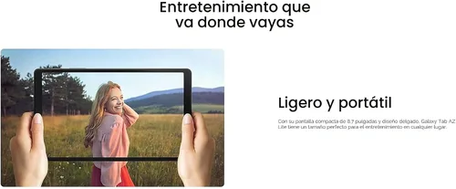 Vista 5 de SAMSUNG Galaxy Tab A7 Lite 8.7" (2021, WiFi + Celular) 32GB 4G LTE Tablet (Gris) (Reacondicionado)