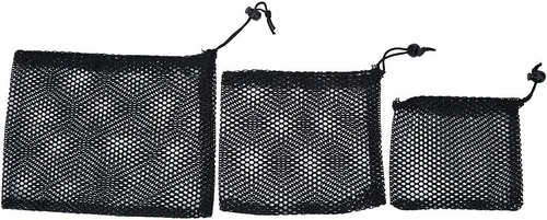 Vista 4 de V GEBY Bolsa de malla de nailon para pelotas de golf, gimnasio, ducha, juguetes de lavado, buceo